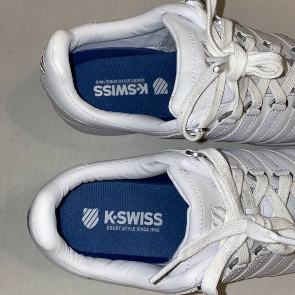 K-Swiss Classic VN White Sneakers 93343 101 Women’s Size 11 VGUC - Picture 7 of 8